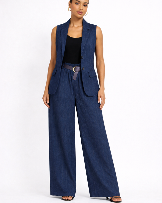 Fato Iconic Femme Marinho - Alfaiataria Risca de Giz -