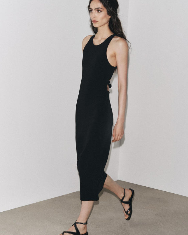 𝐙𝐀𝐑𝐀 - Vestido Stretch Contouring com Fivela