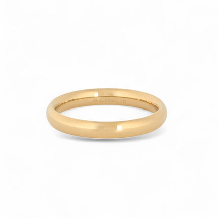 Aliança Delicate Fina Minimalista Dourada - GB Bijoux Portugal