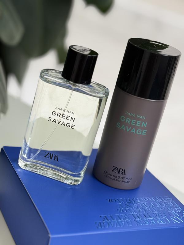 𝐙𝐀𝐑𝐀 - Perfum Green Savage - Four Men