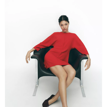 𝐙𝐀𝐑𝐀 - Vestido mini crepe