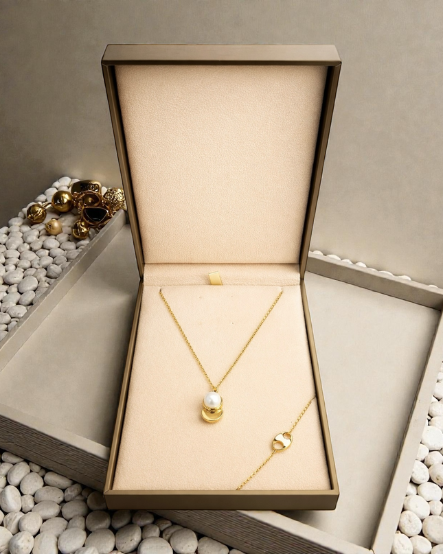 Conjunto Colar e Pulseira Aço Inoxidável GB Portugal