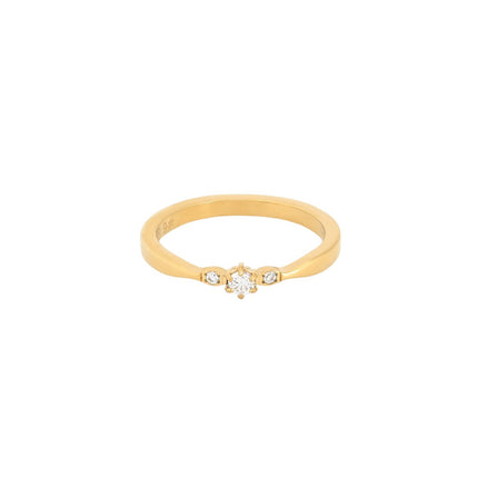 Anel para noivado Delicate e Glamour com Zircônias Brilhantes