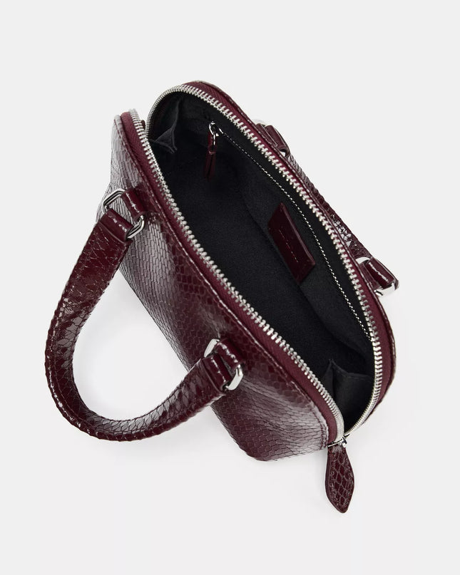 𝐙𝐀𝐑𝐀 - Bolsa mini em relevo duplo