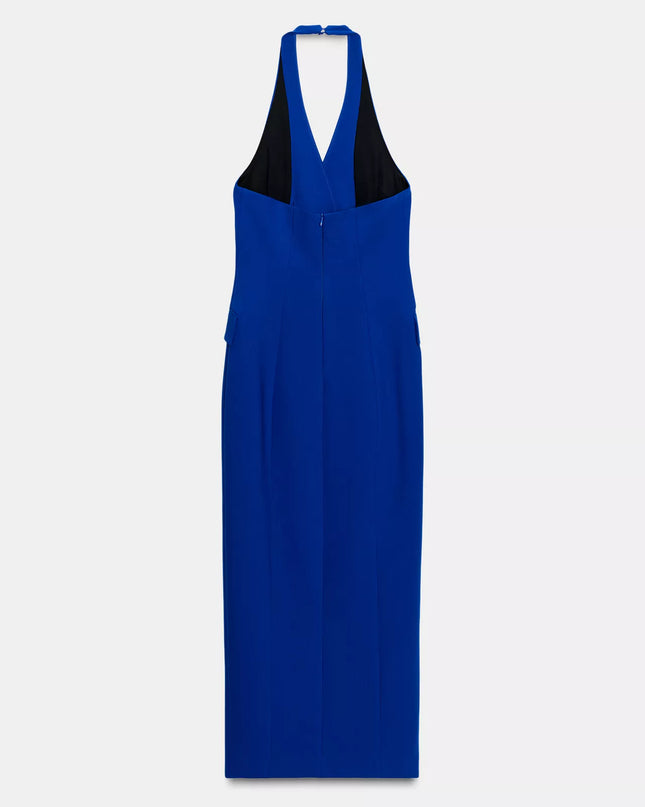 𝐙𝐀𝐑𝐀 -  Vestido Midi Tubo Cruzado