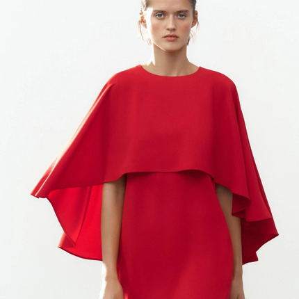 𝐙𝐀𝐑𝐀 - VESTIDO CURTO CAPA ZW COLLECTION