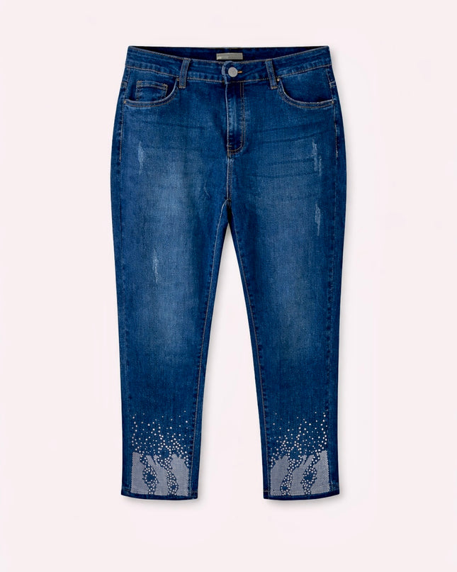 Calça Jeans com Strauss