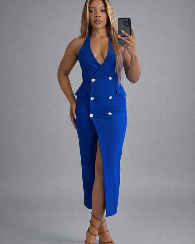 𝐙𝐀𝐑𝐀 -  Vestido Midi Tubo Cruzado