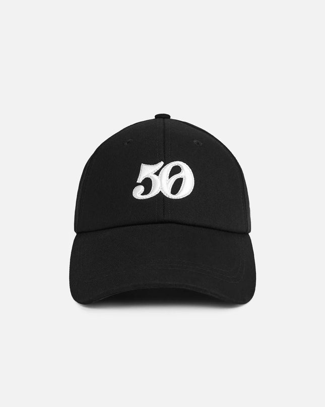 𝐙𝐀𝐑𝐀 - Boné Bordado 50th Anniversary - 100% Algodão Preto - Edição Coleção