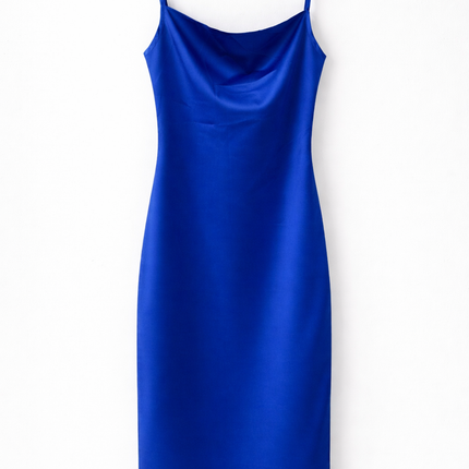 Vestido custo acetinado