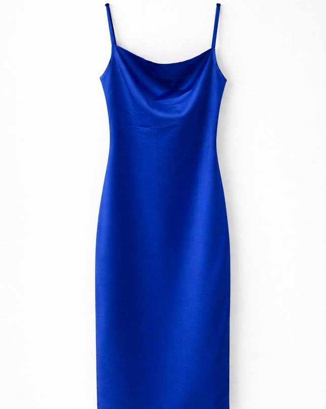 Vestido custo acetinado