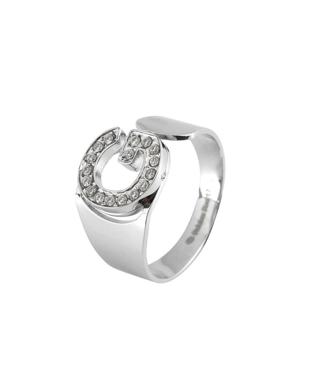 Anel Delicate com Inicial Personalizada e Zircônia - Ajustável - GB Portugal
