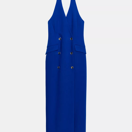𝐙𝐀𝐑𝐀 -  Vestido Midi Tubo Cruzado