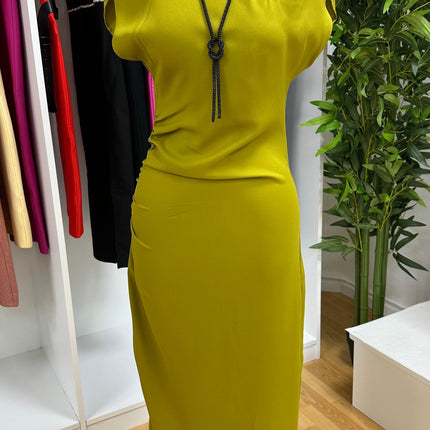 Vestido Verde Tomara que Caia com Argolas Decorativas - Made in Italy