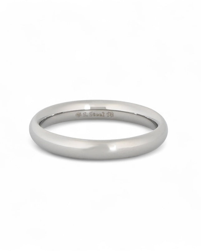 Aliança Delicate Fina Minimalista Dourada - GB Bijoux Portugal