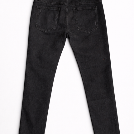 Calça Jeans Masculina Preta Rasgada