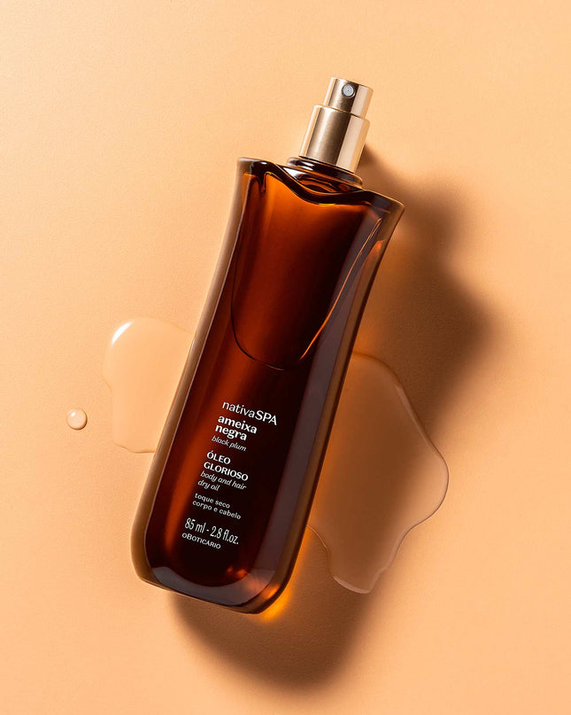 Óleo Glorioso para Corpo e Cabelo Nativa SPA Ameixa Negra, 85ml
