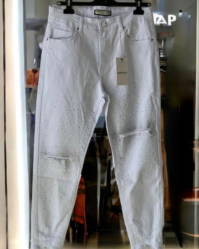 Calça Jean com Brilho Plus Size