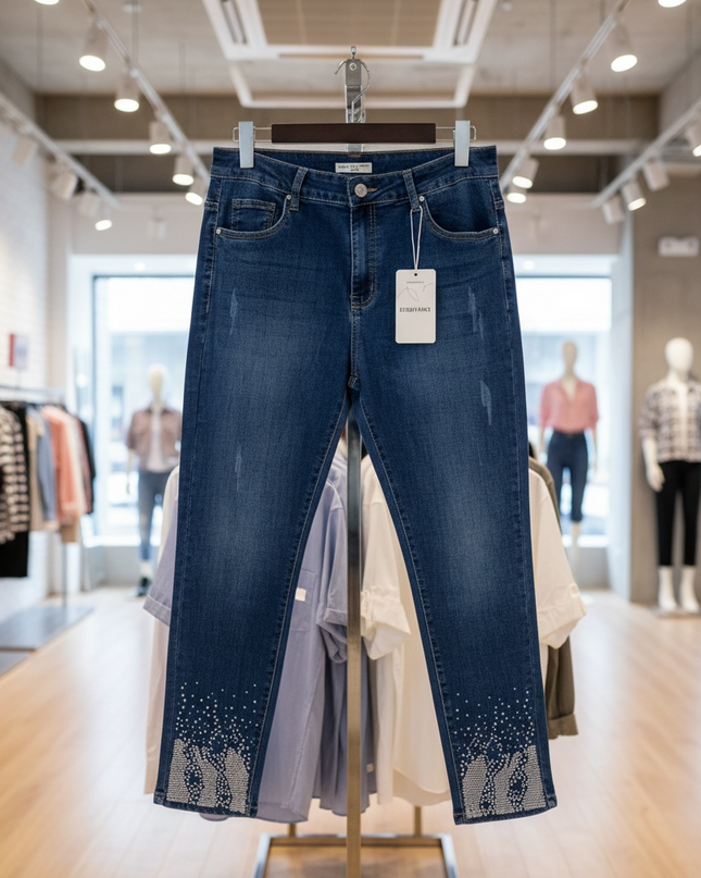 Calça Jeans com Strauss