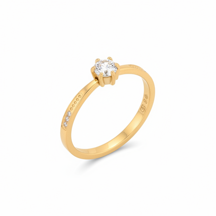 Anel Delicate com zircônias