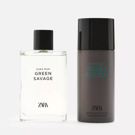 𝐙𝐀𝐑𝐀 - Perfum Green Savage - Four Men