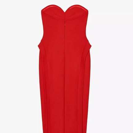 𝐙𝐀𝐑𝐀 - Vestido midi com decote coração