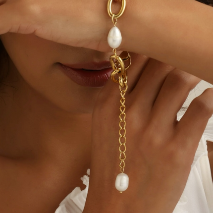 Pulseira Pearl Reverie, aço Inoxidável