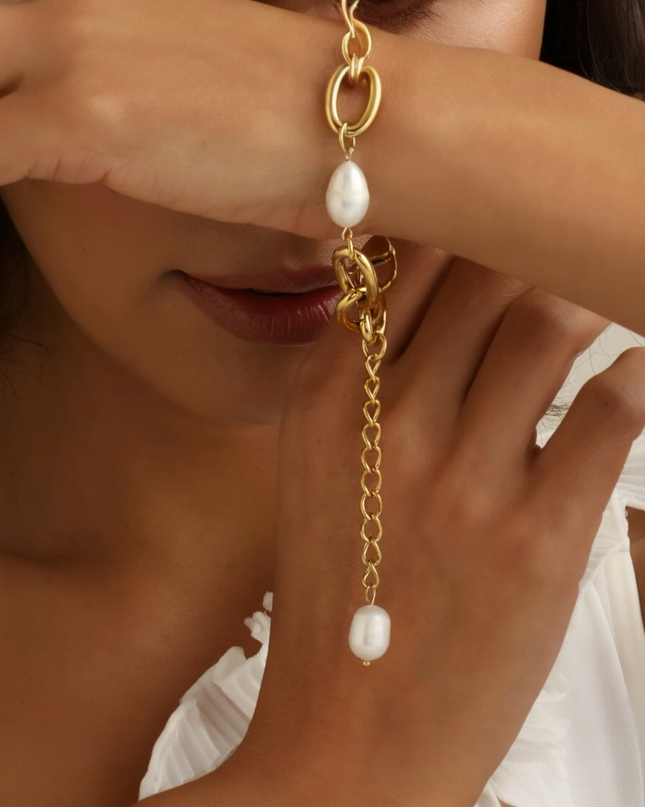 Pulseira Pearl Reverie, aço Inoxidável