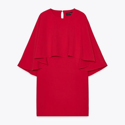 𝐙𝐀𝐑𝐀 - VESTIDO CURTO CAPA ZW COLLECTION