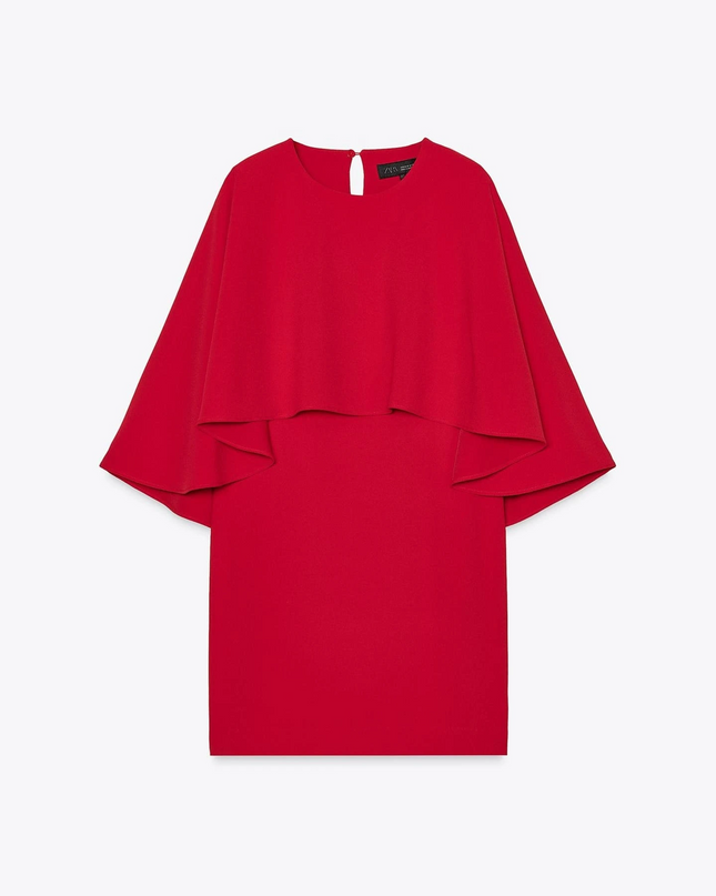 𝐙𝐀𝐑𝐀 - VESTIDO CURTO CAPA ZW COLLECTION