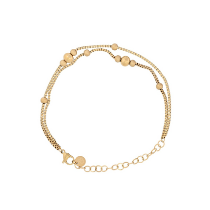 Pulseira em aço com bolinhas GB