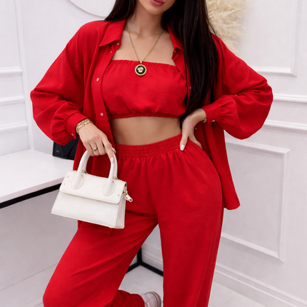 Conjunto 3 Peças Vermelho