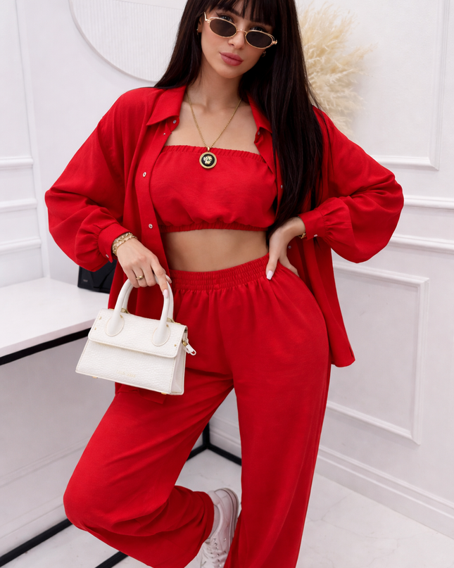 Conjunto 3 Peças Vermelho