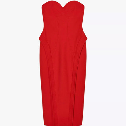 𝐙𝐀𝐑𝐀 - Vestido midi com decote coração