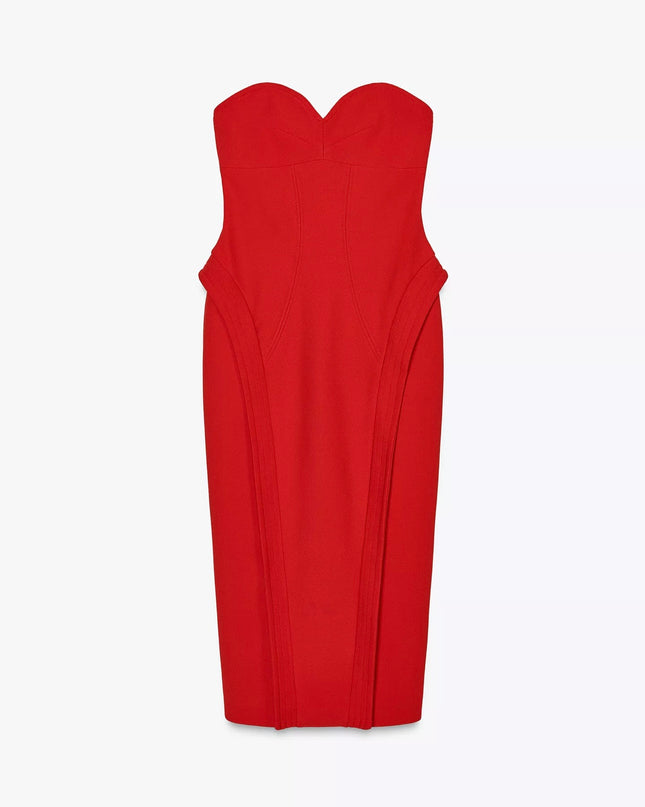 𝐙𝐀𝐑𝐀 - Vestido midi com decote coração