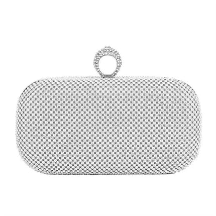 Carteira Clutch Metalizada com Cristais