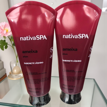 Sabonete Líquido Nativa SPA Ameixa, 200ml