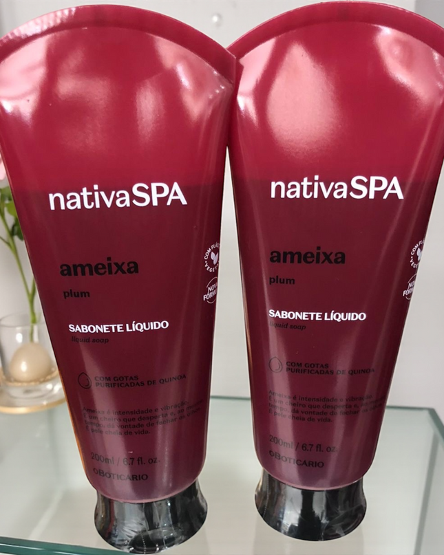 Sabonete Líquido Nativa SPA Ameixa, 200ml