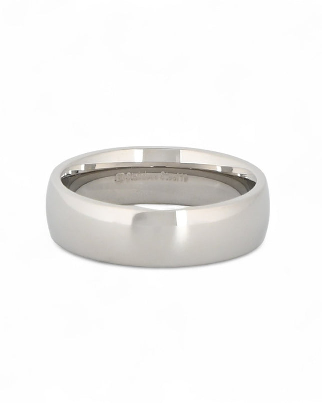Aliança Grossa 6mm Aço Inoxidável Dourado - GB Bijoux - Masculina - Ref. R025