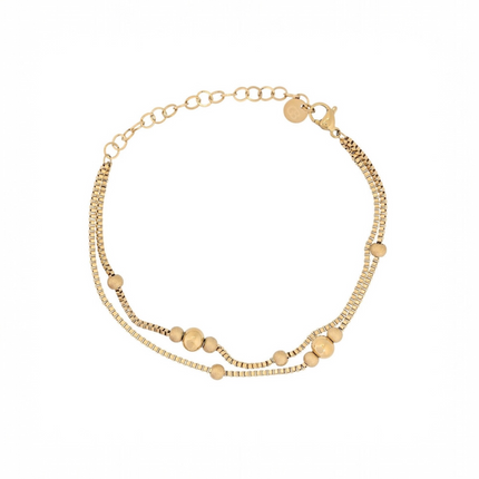 Pulseira em aço com bolinhas GB