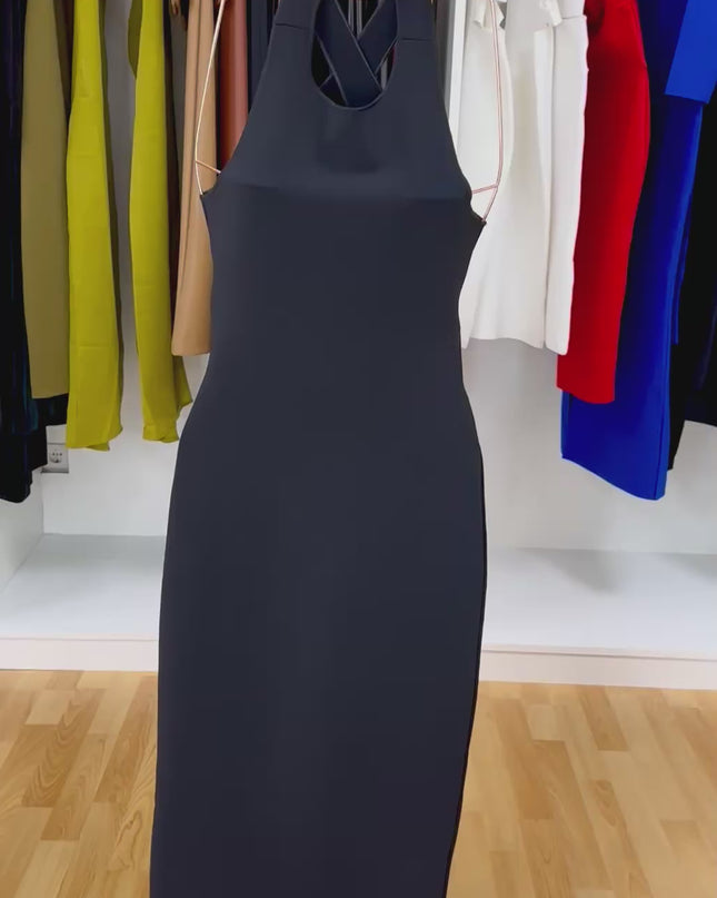 𝐙𝐀𝐑𝐀 - Vestido Stretch Contouring com Fivela