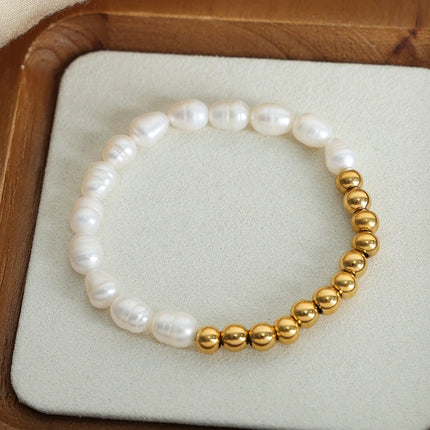 Pulseira vintage de aço inoxidável